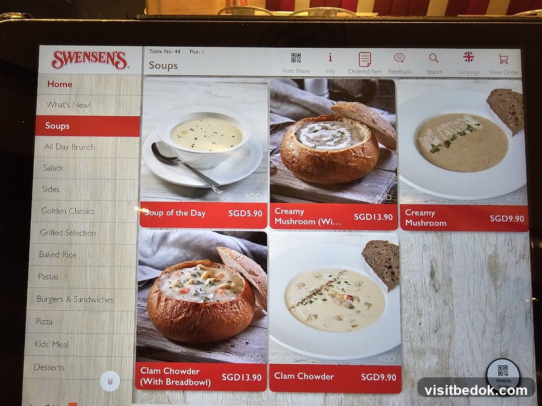 Swensen's Soups Menu
