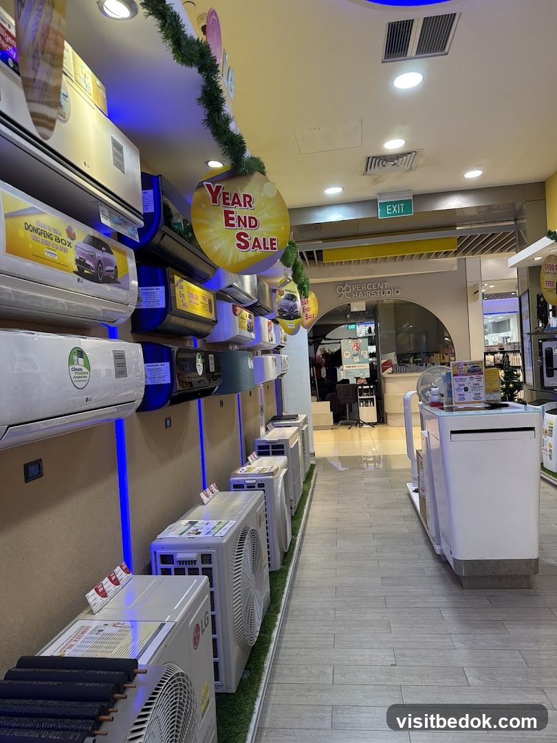Air Conditioner Store with Year End Sale