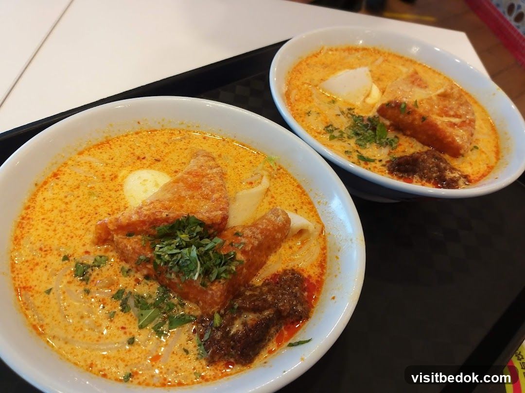 Two bowls of Laksa