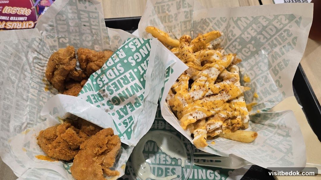 Chicken Wings and Cheese Fries