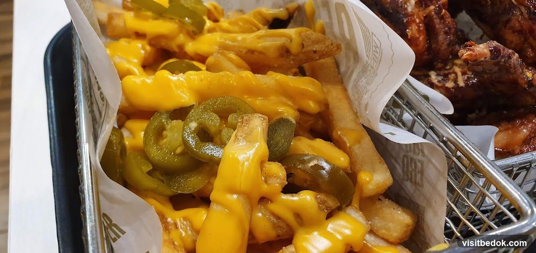 Cheese Fries and Chicken Wings