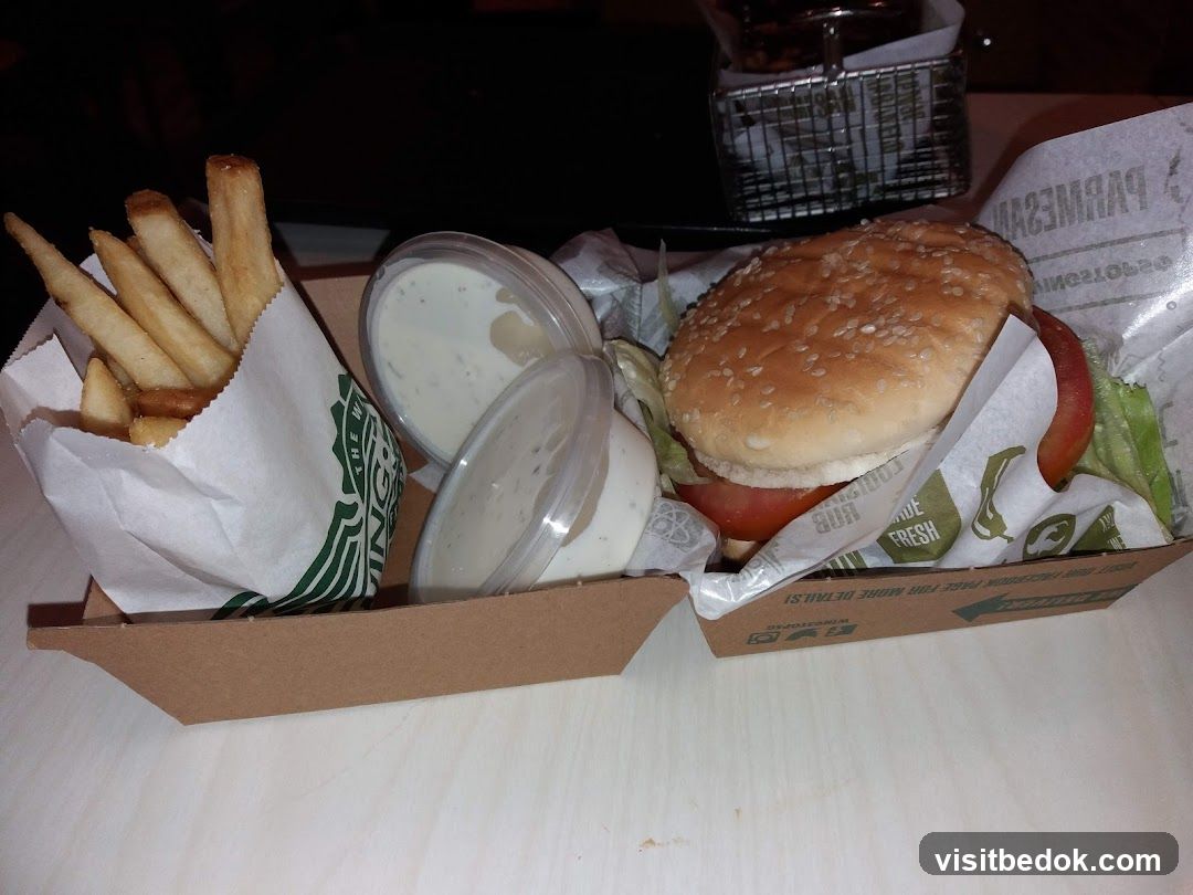 Burger and Fries Meal