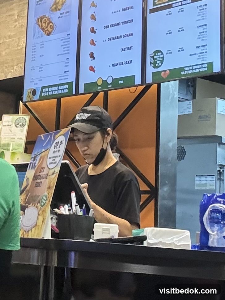 Employee at Counter