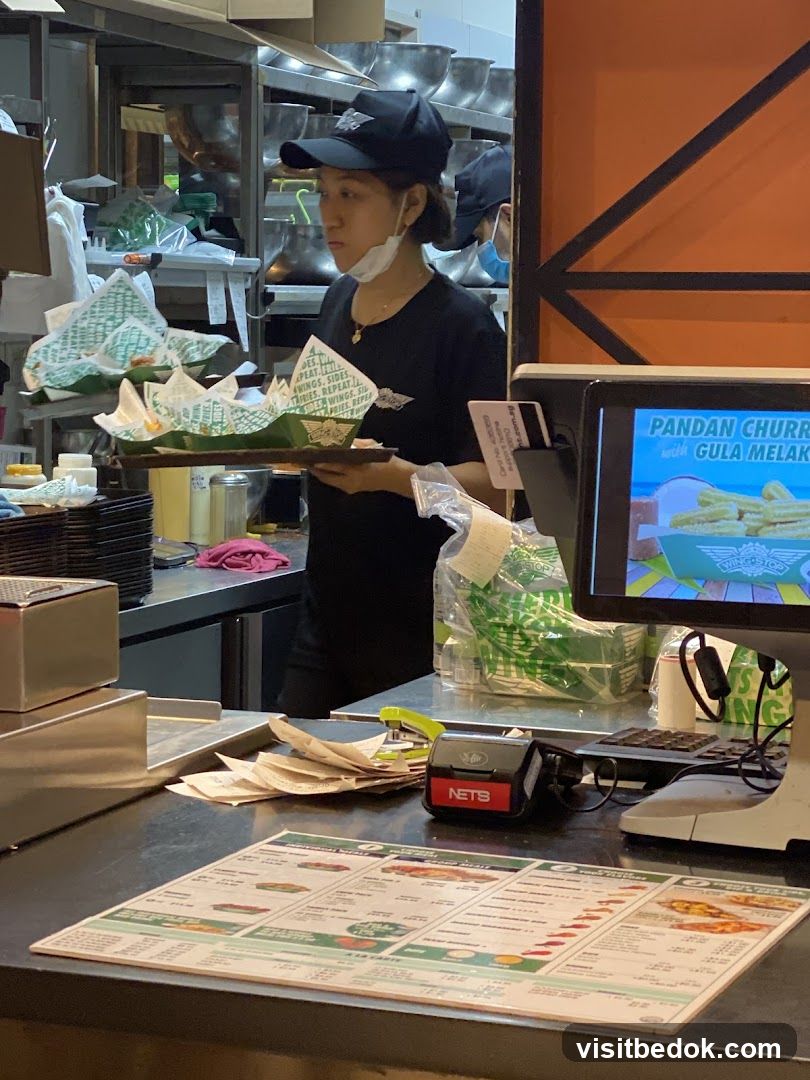 Restaurant Staff Serving Food