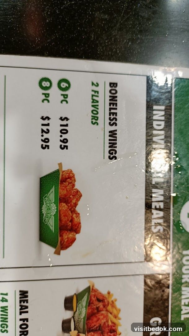 Wingstop Menu