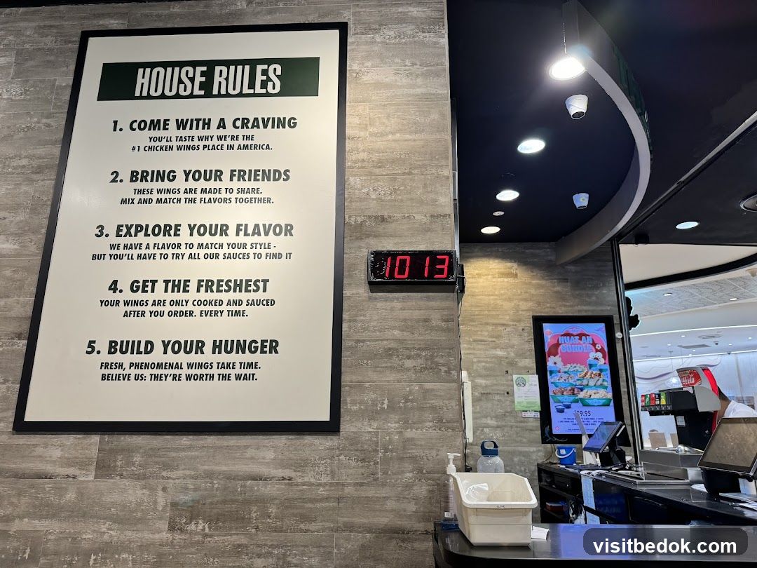 House Rules Sign and Counter
