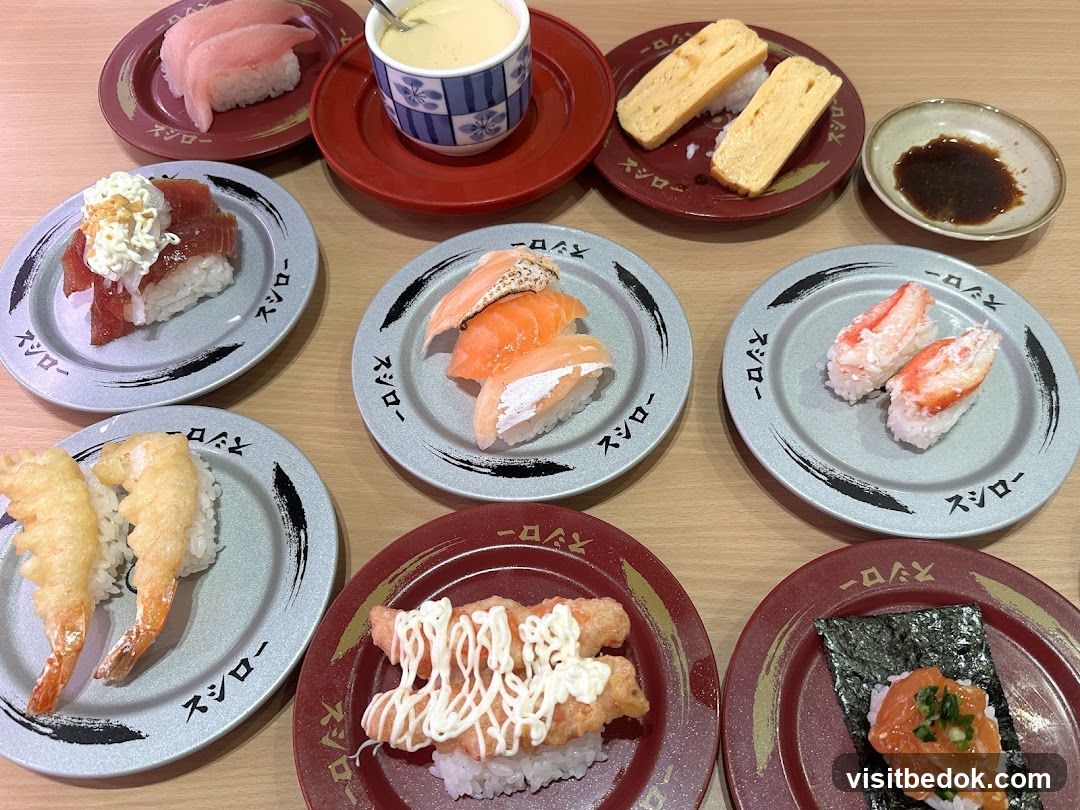 Assortment of Sushi Dishes