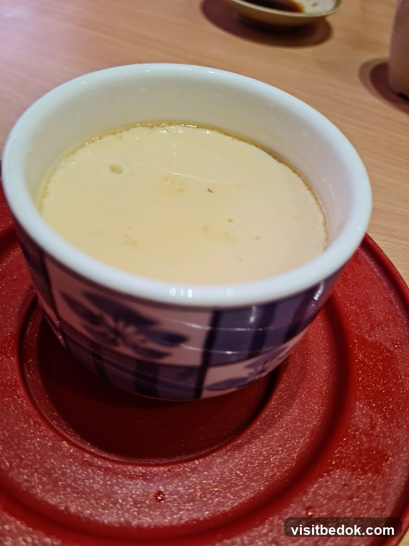 Custard in a bowl