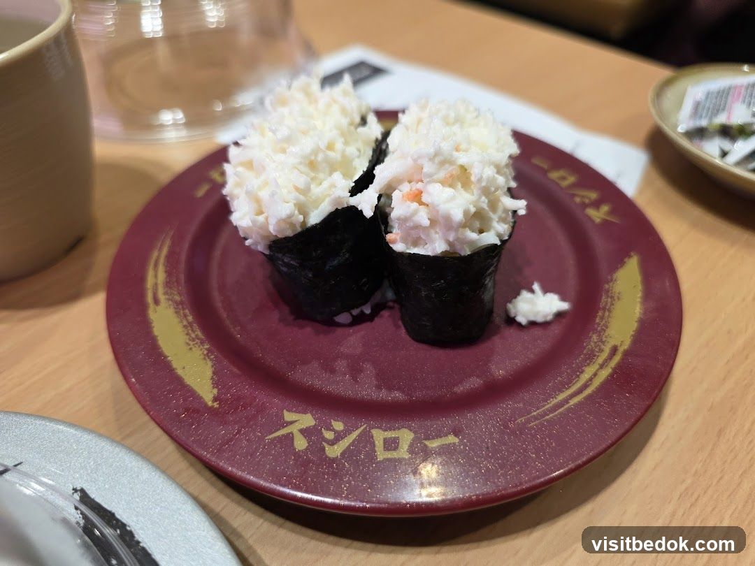 Sushi on a plate