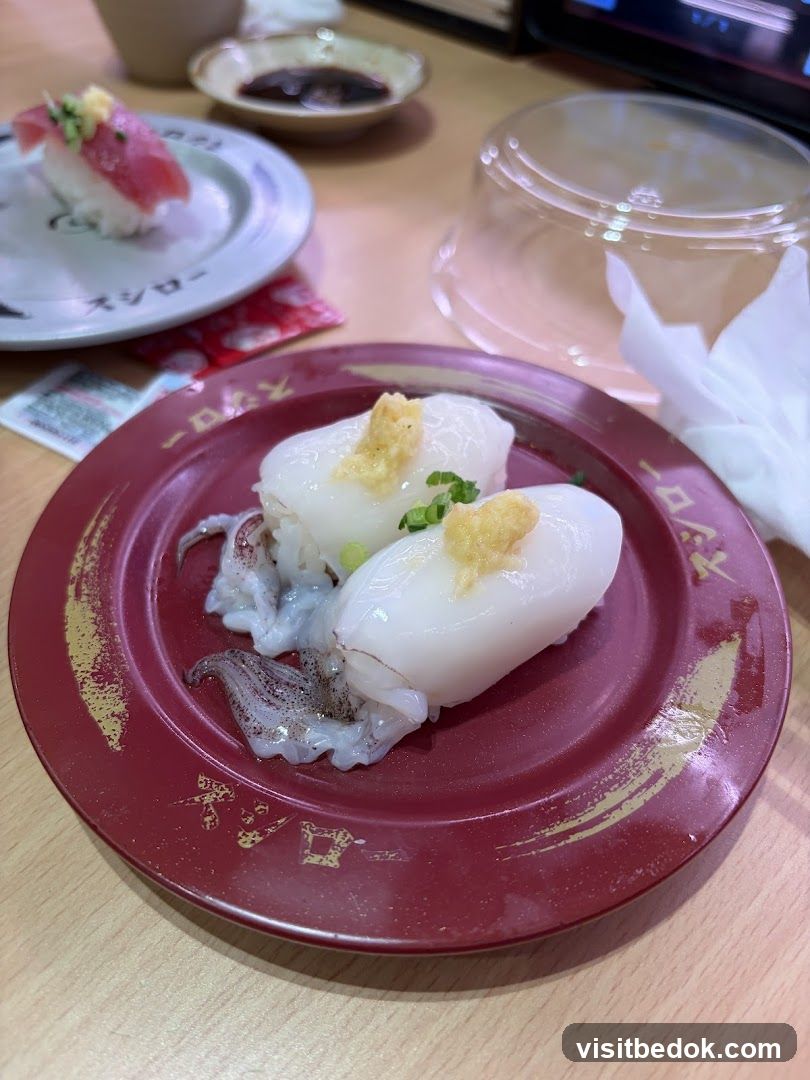 Sushi on a plate