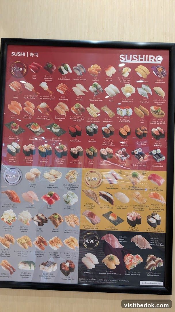 SUSHIRO Menu