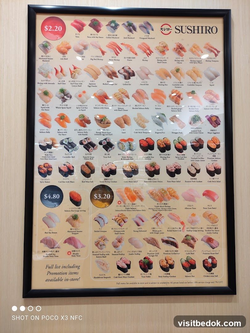 SUSHIRO Menu