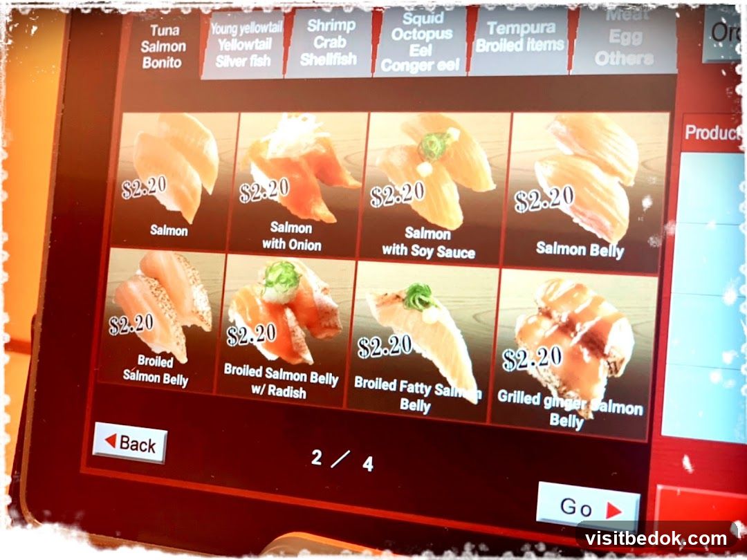 Sushi Menu