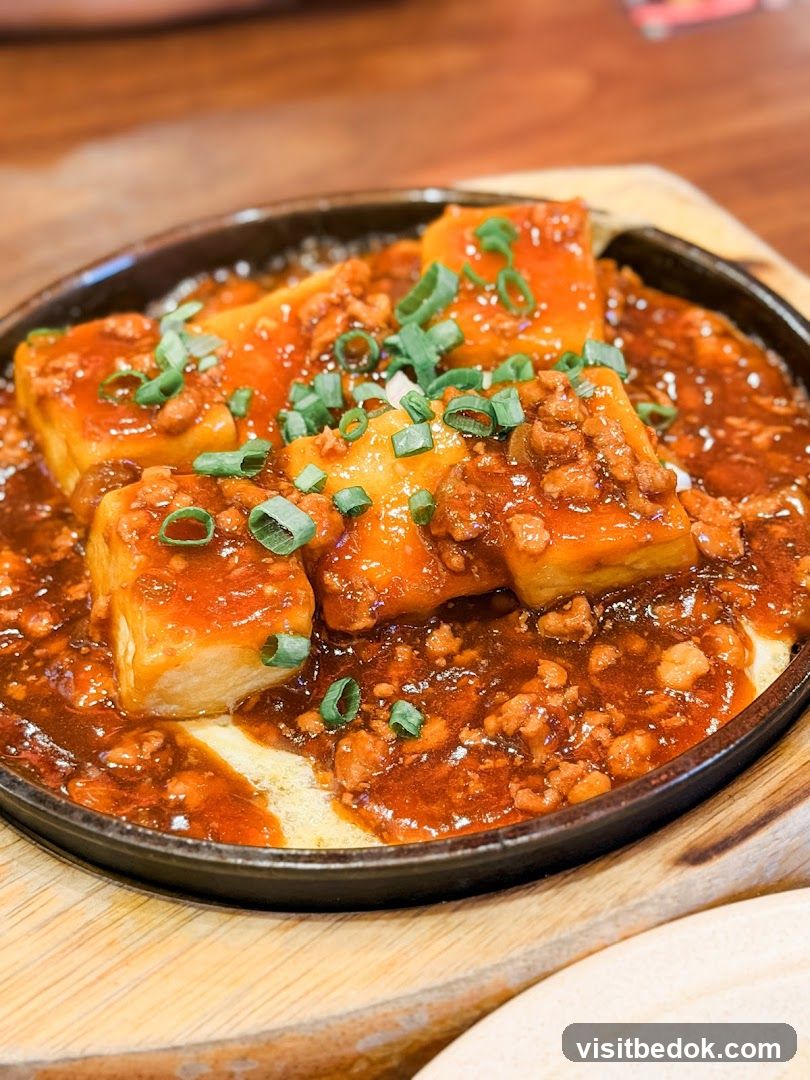 Sizzling Tofu with Minced Meat