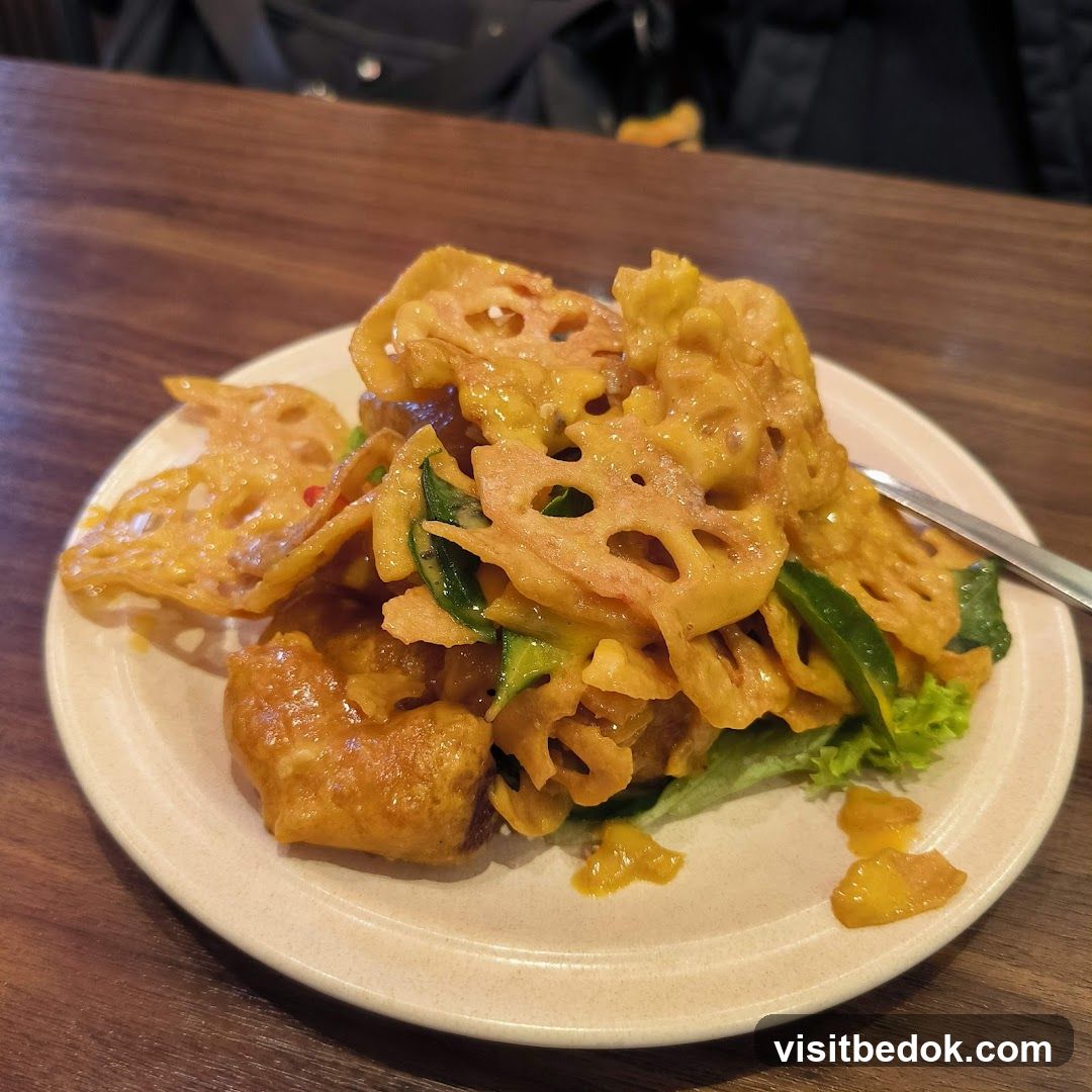 Crispy Lotus Root Dish