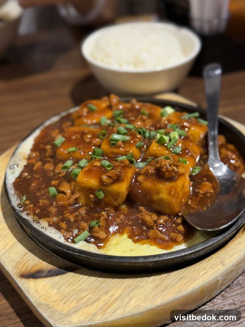 Sizzling Tofu Dish