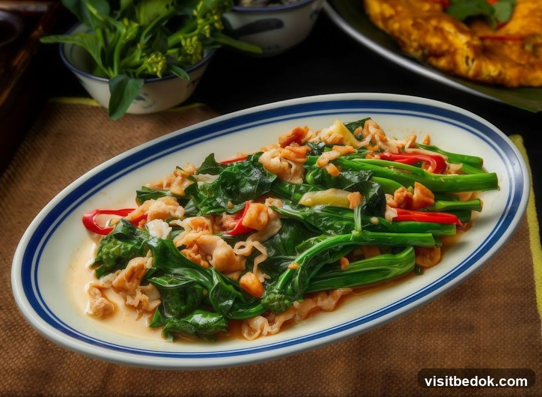 Stir-fried Greens with Meat