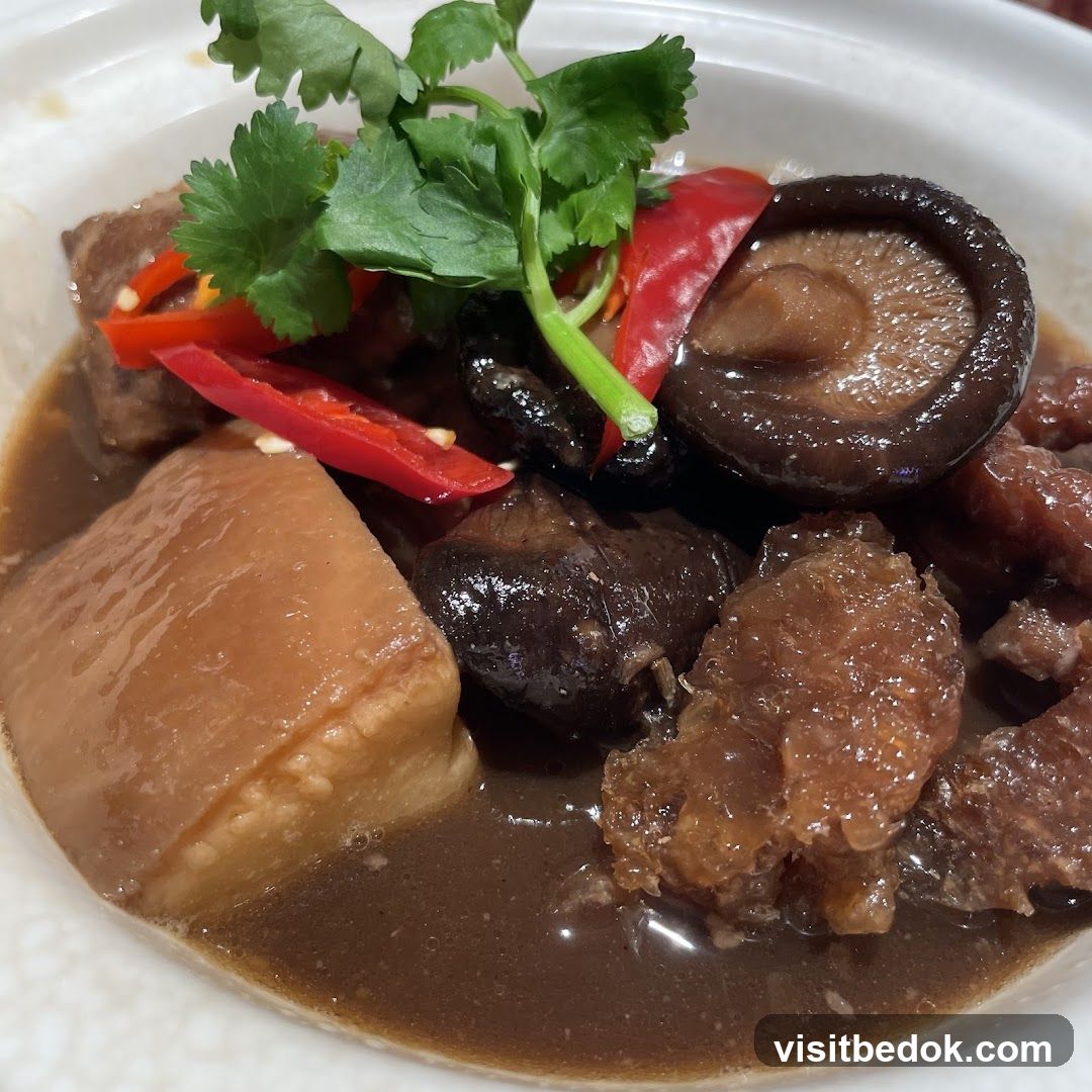Braised Pork Belly with Mushrooms and Radish