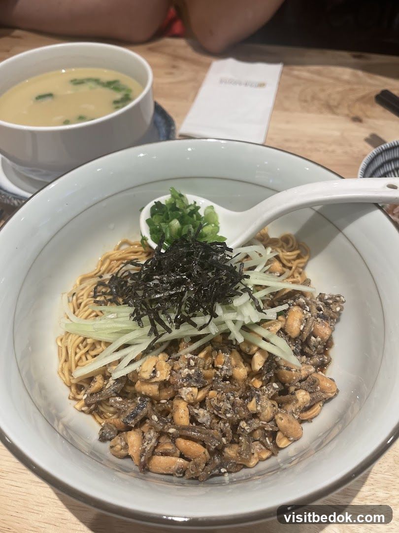 Noodles with Toppings and Soup