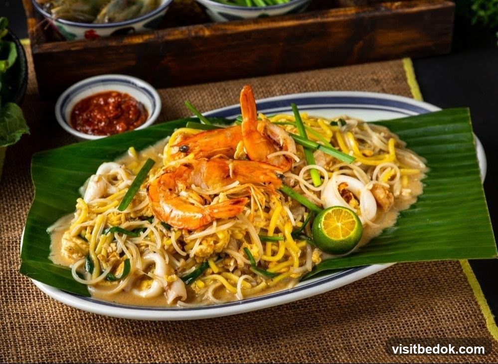 Seafood Noodles with Chili Sauce
