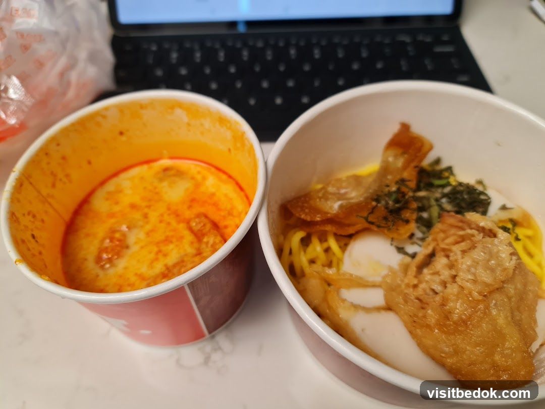 Noodle Soup and Curry Dish