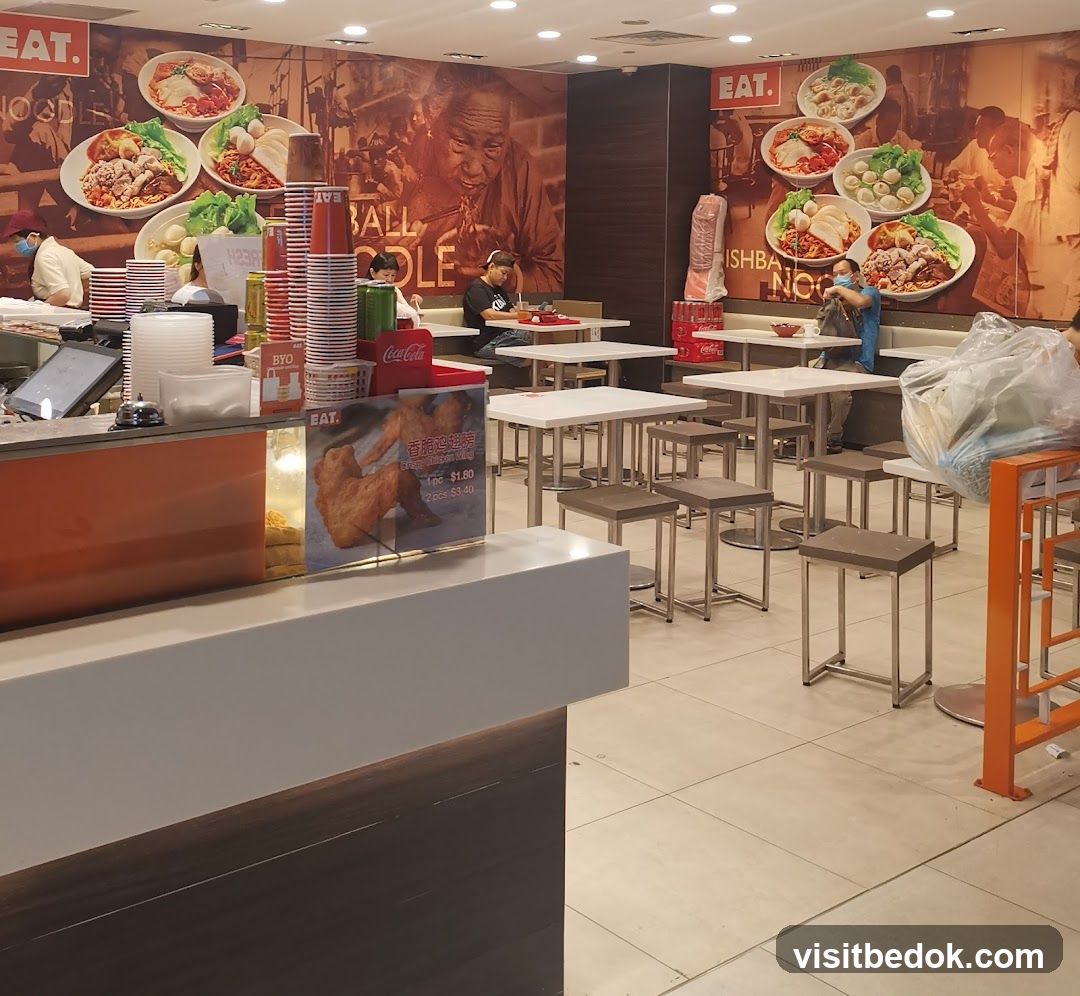 Restaurant Interior with Food Murals
