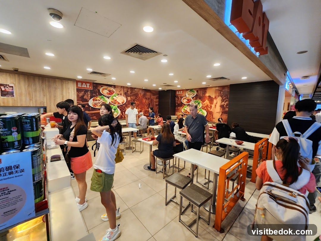 Restaurant Interior with Customers