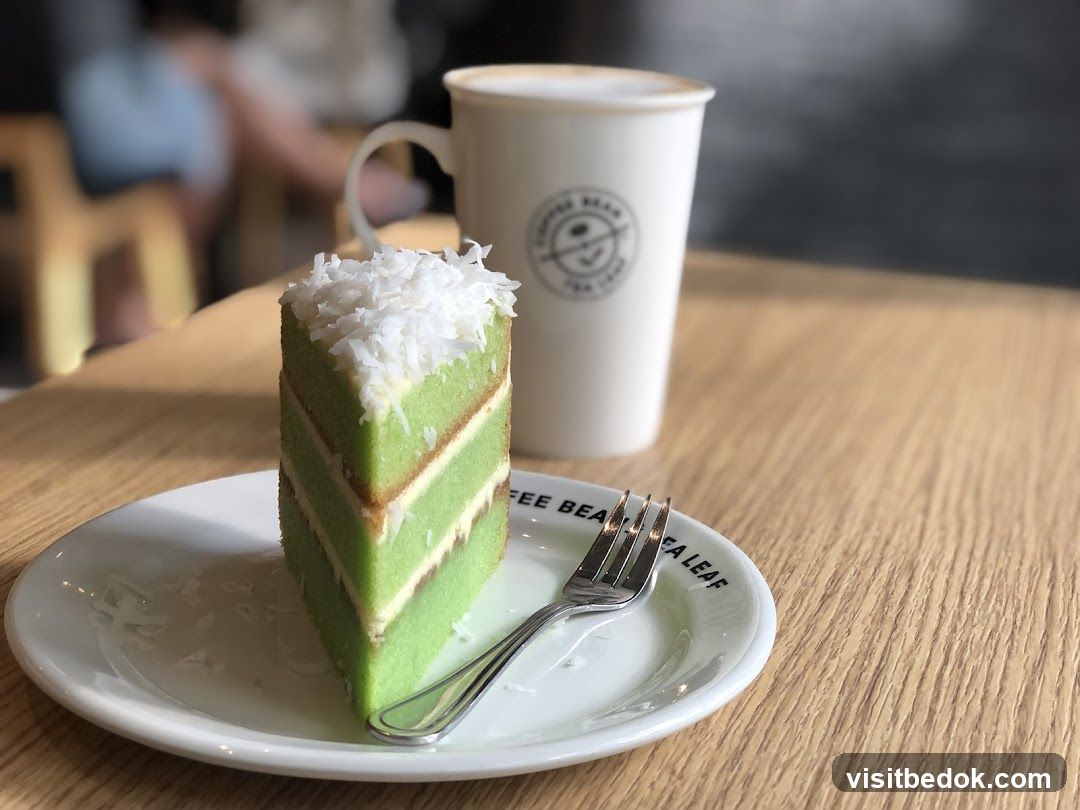 Slice of cake and coffee