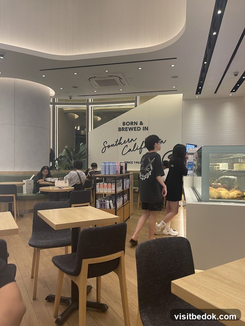 Interior of a cafe