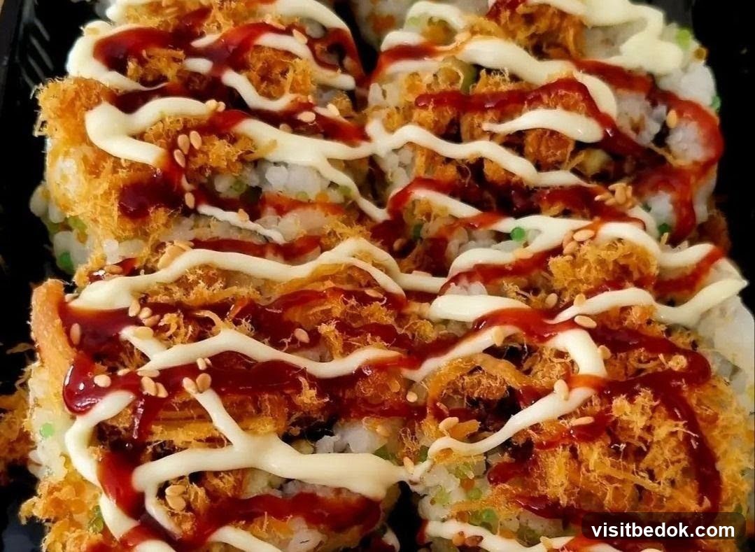 Sushi Rolls with Toppings