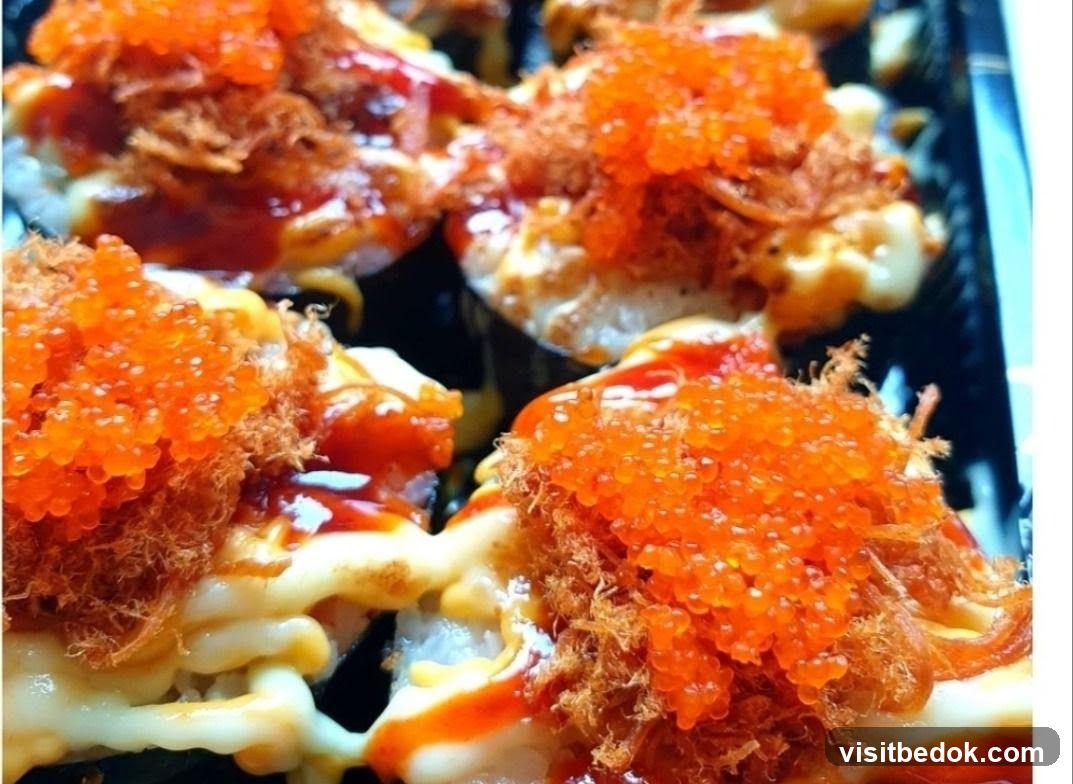 Close-up of Sushi Rolls