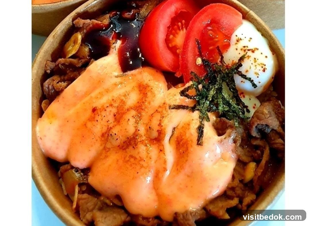 Beef Bowl with Sauce and Egg