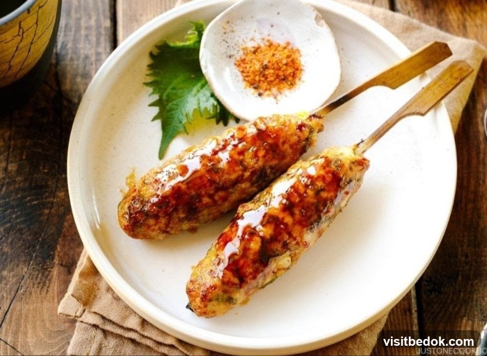 Chicken Tsukune Skewers