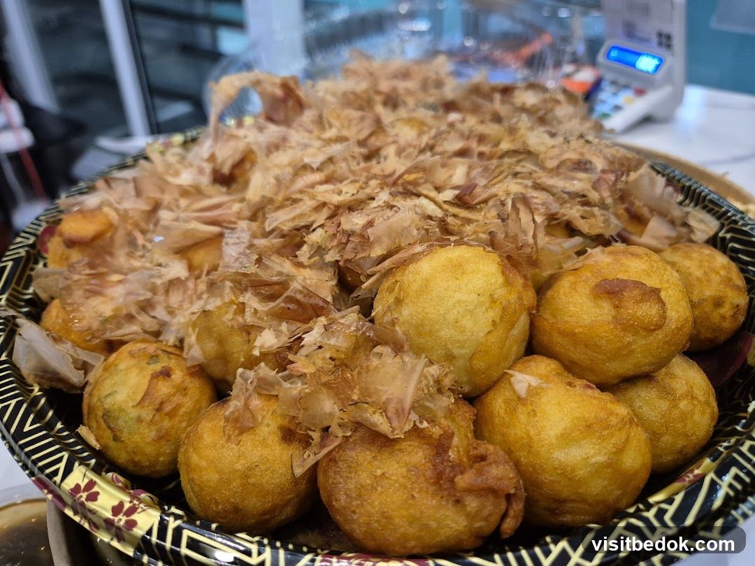 Takoyaki with Bonito Flakes