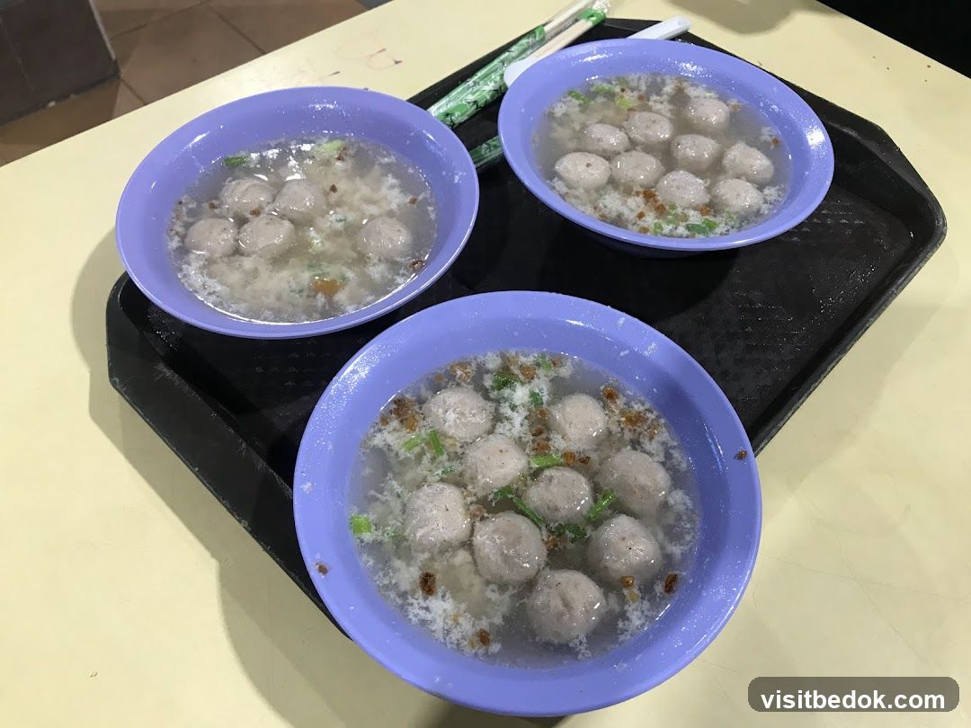 Bowls of Meatball Soup