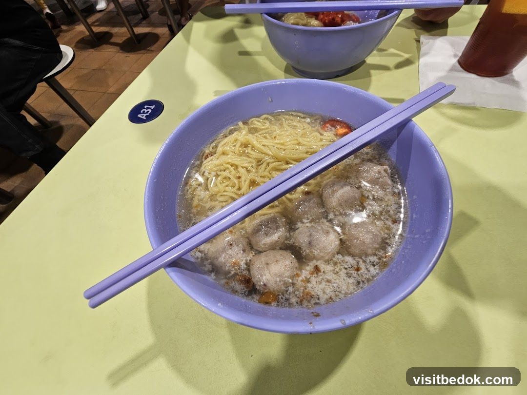 Noodle Soup with Meatballs
