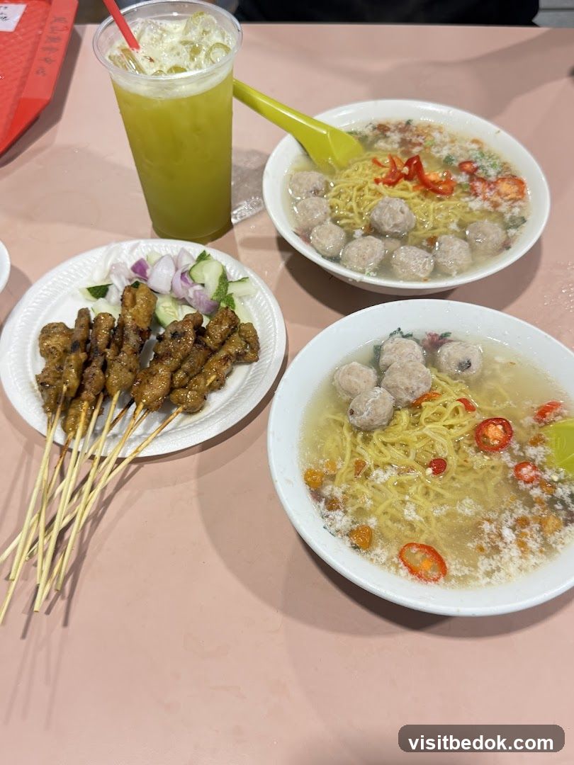 Noodle Soup and Satay