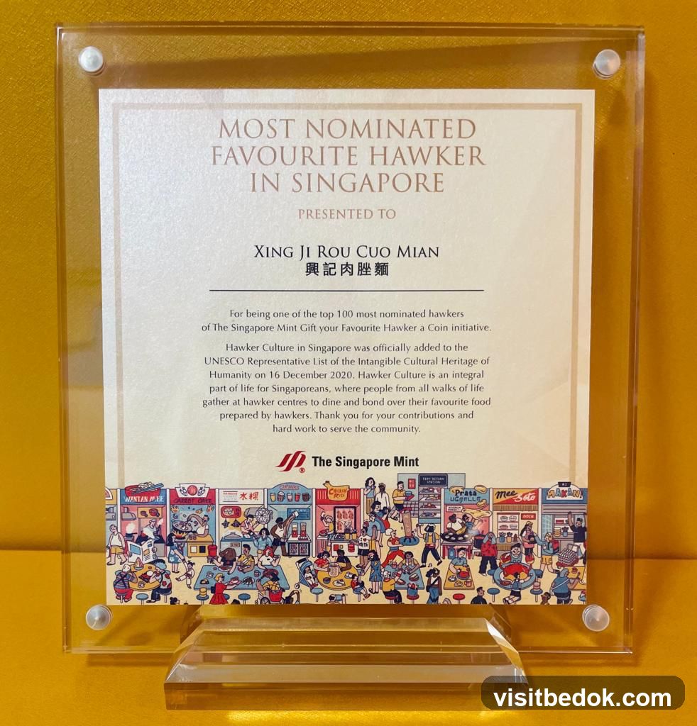 Most Nominated Favourite Hawker in Singapore Award