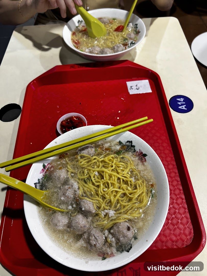 Noodle Soup with Meatballs