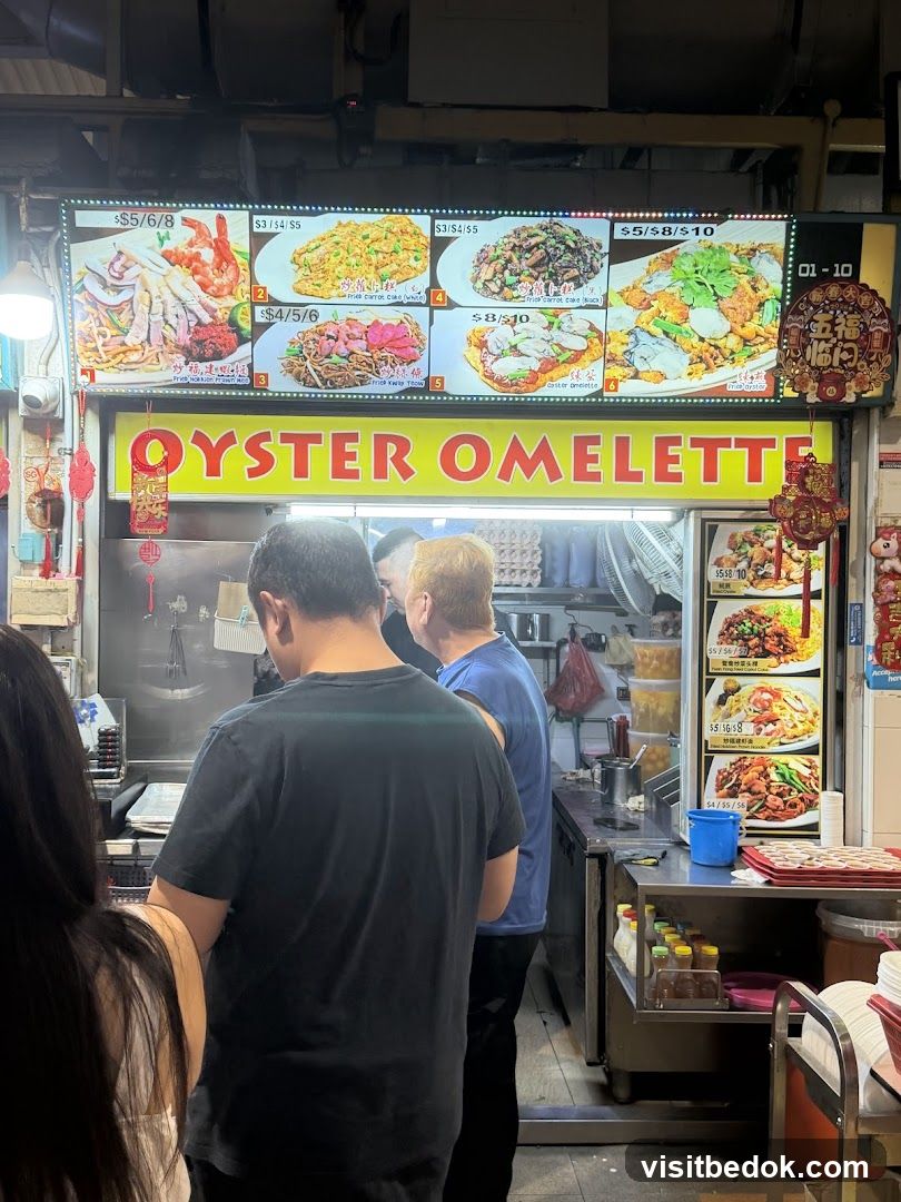 Food stall with menu