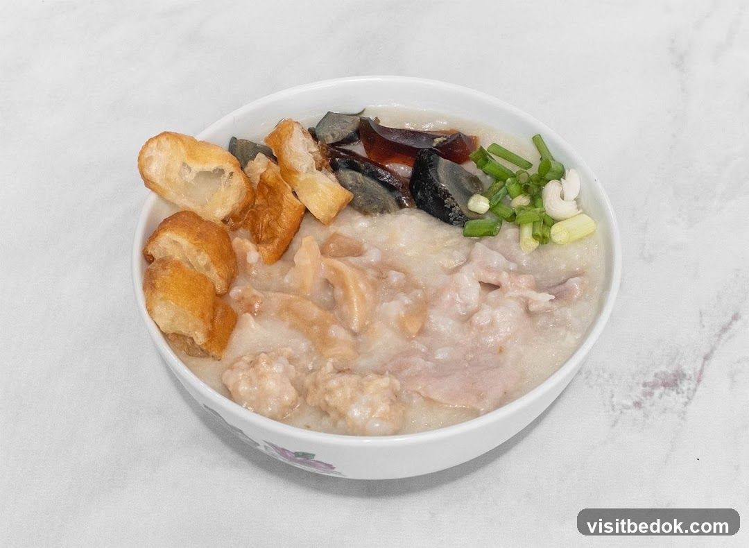Congee with Century Egg and Pork
