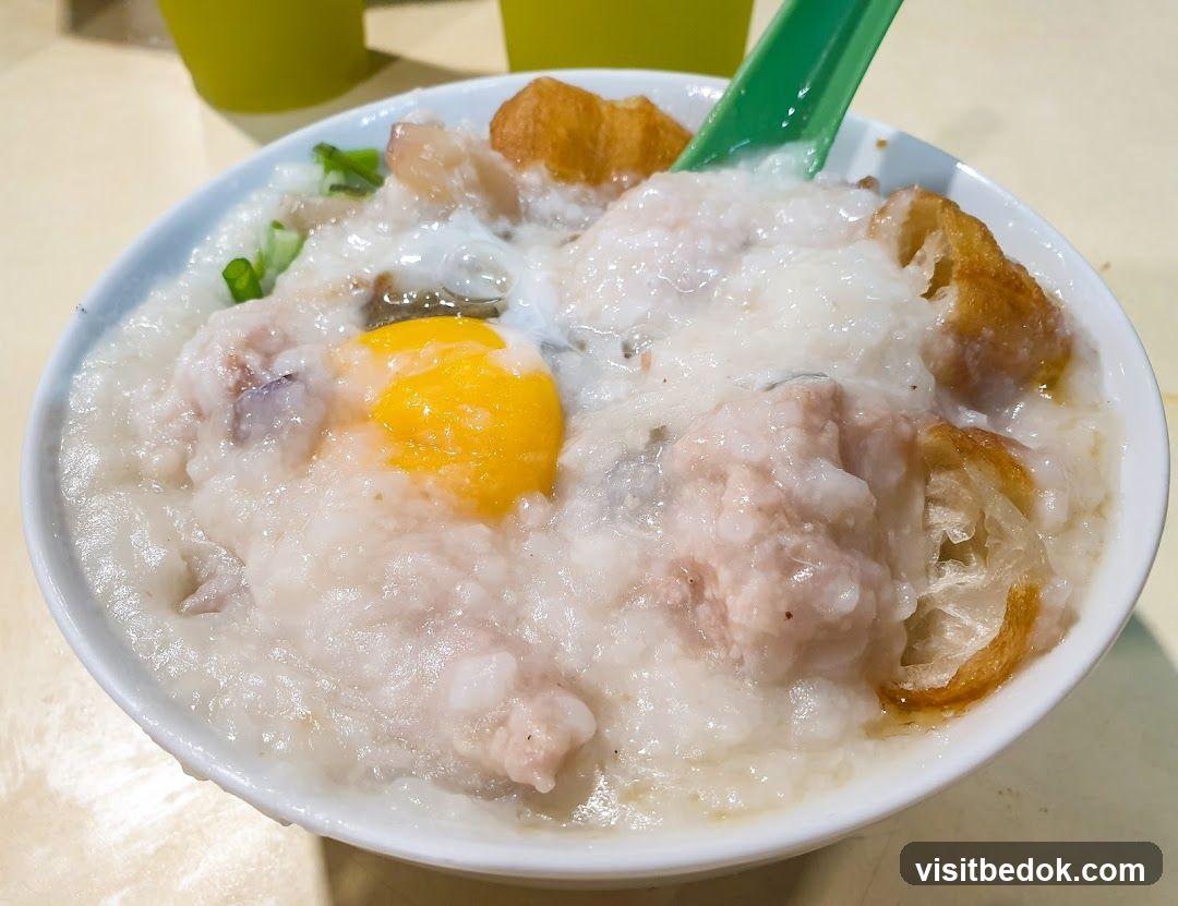 Congee with Egg and Fried Dough