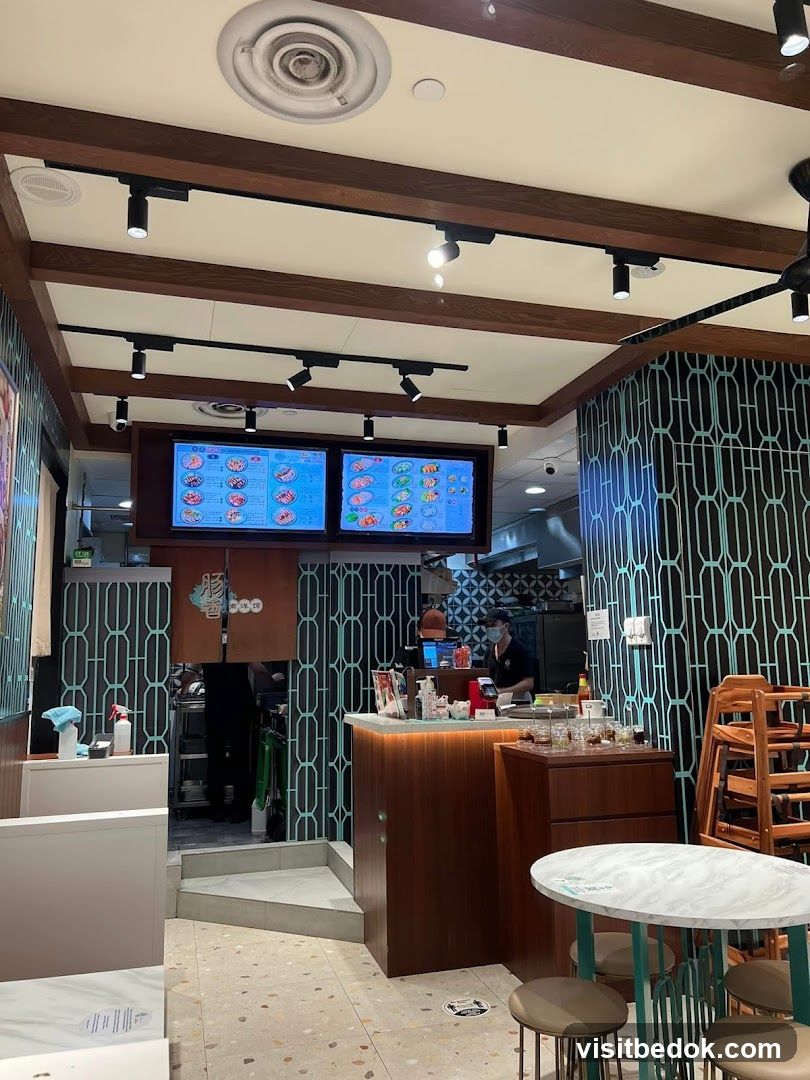 Restaurant Interior with Digital Menus