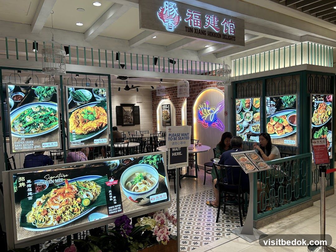 Restaurant Interior with Food Displays