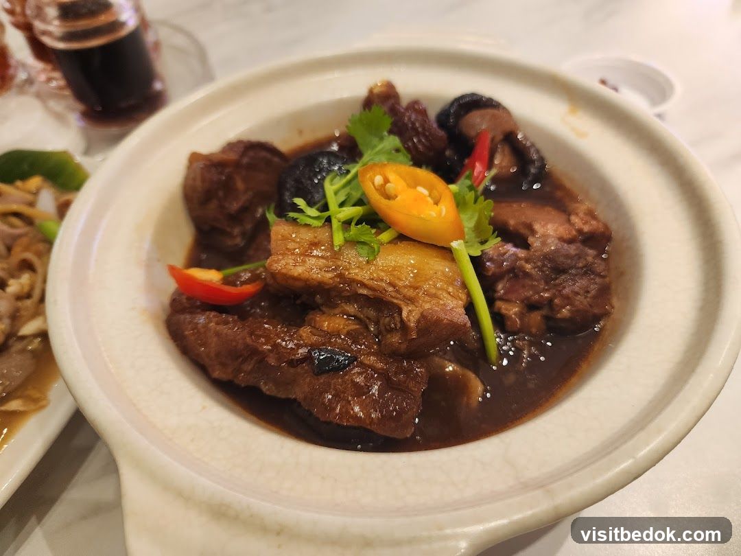 Braised Pork Belly with Mushrooms