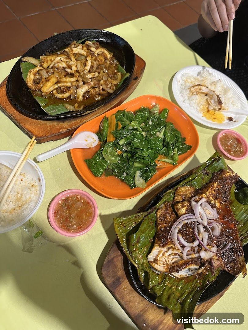 Sizzling Seafood and Vegetables