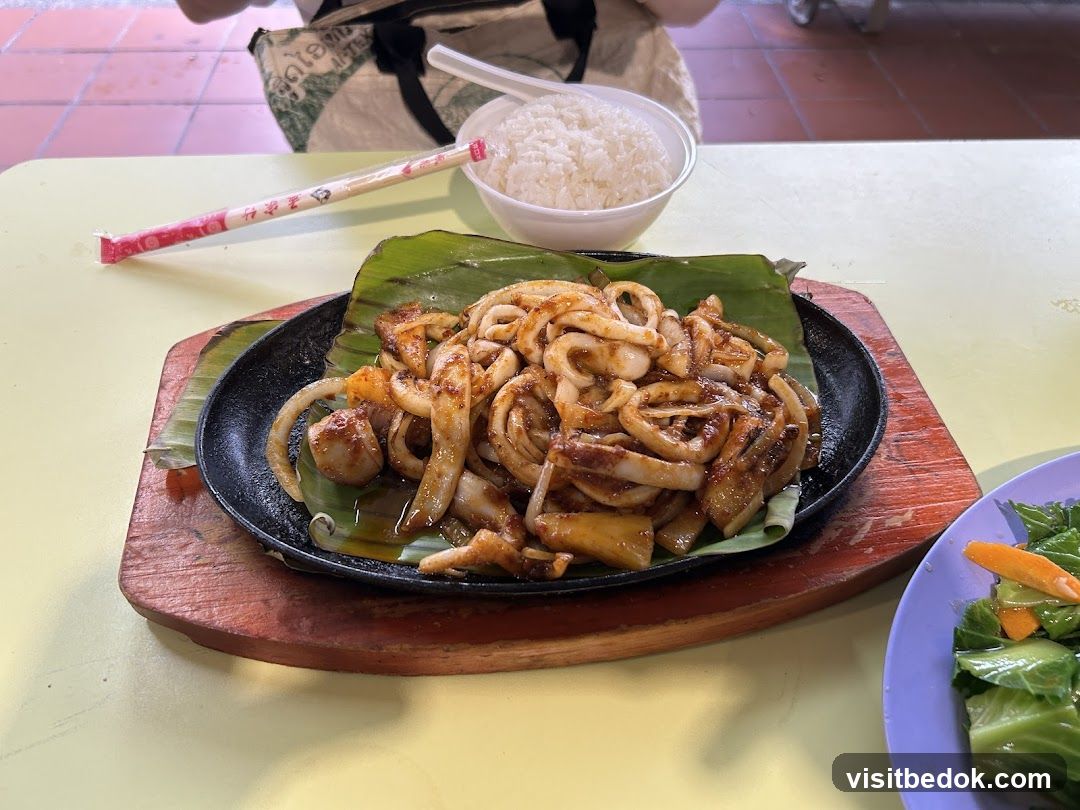 Sizzling Squid with Rice