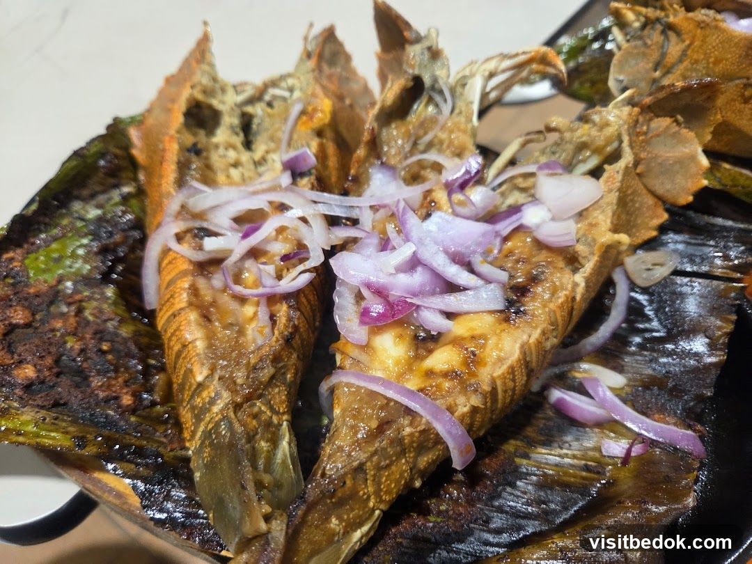 Grilled Lobster Tails with Onions