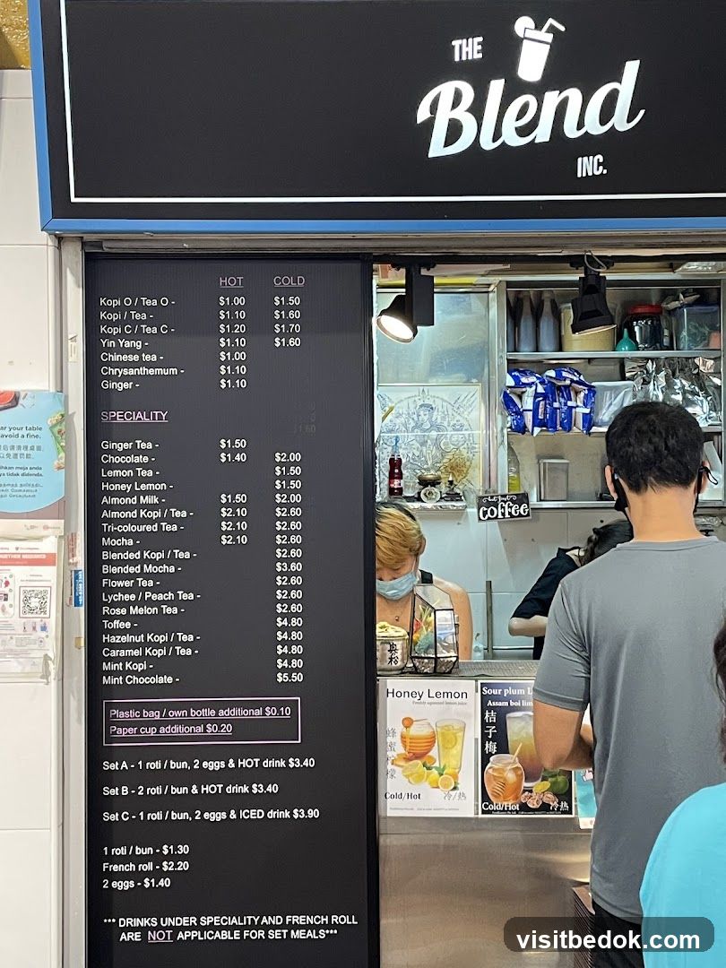 The Blend Inc. Menu