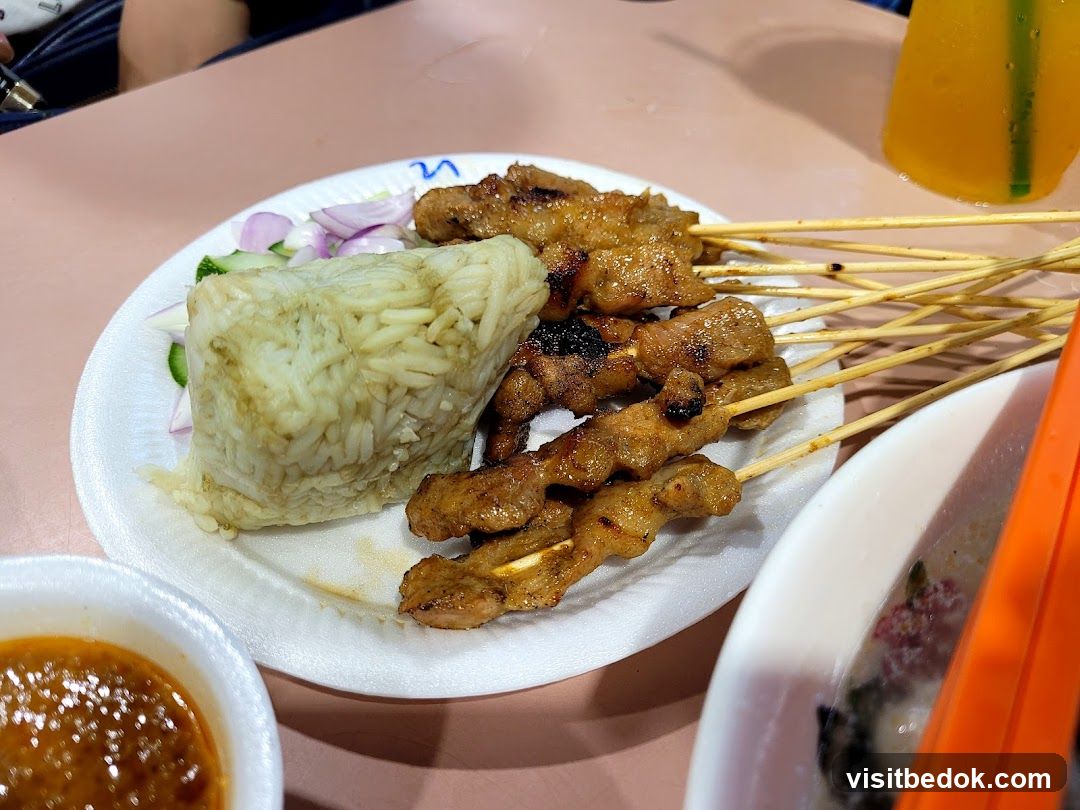 Satay and Rice